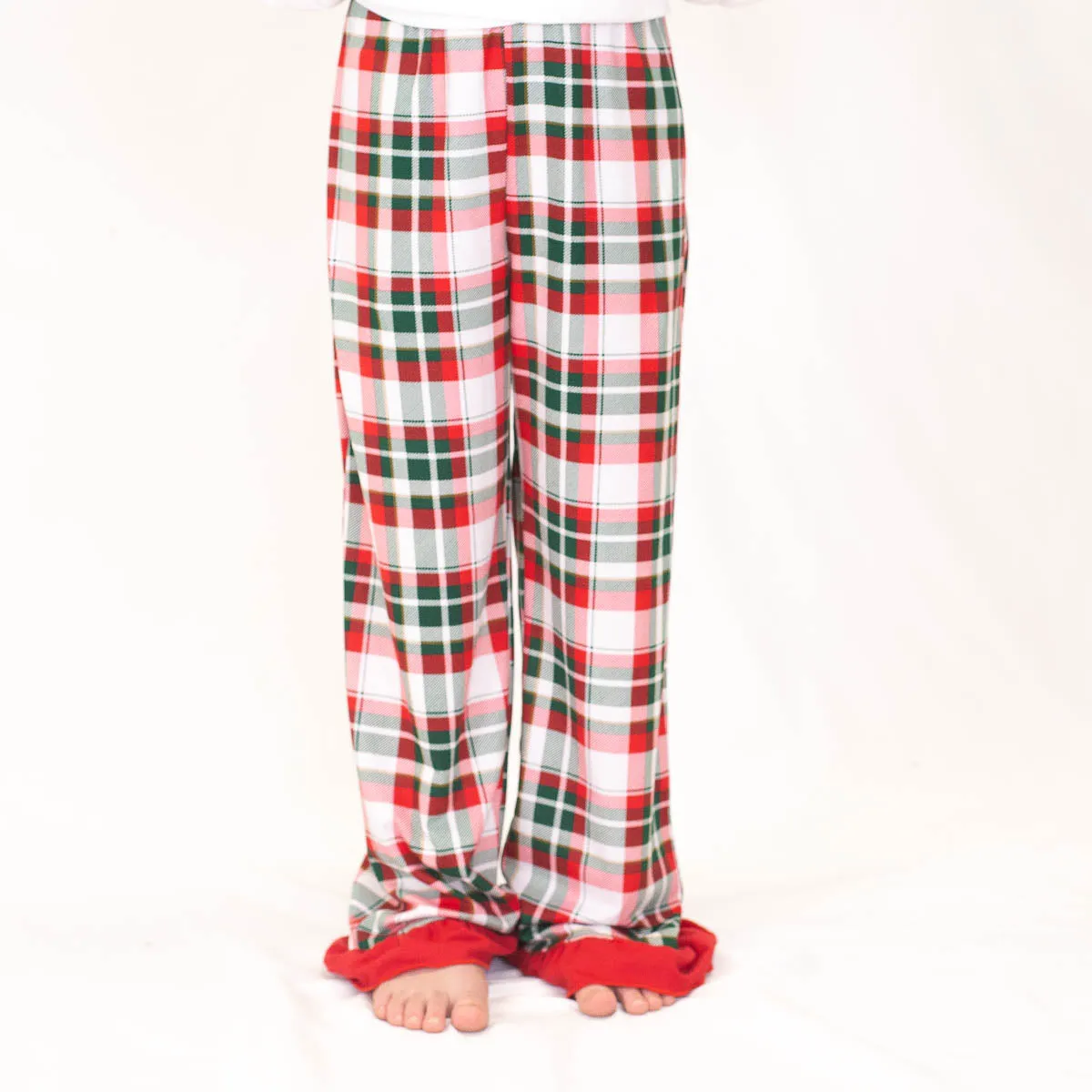 Girl's Mansfield Plaid Ruffle Sleep Pants