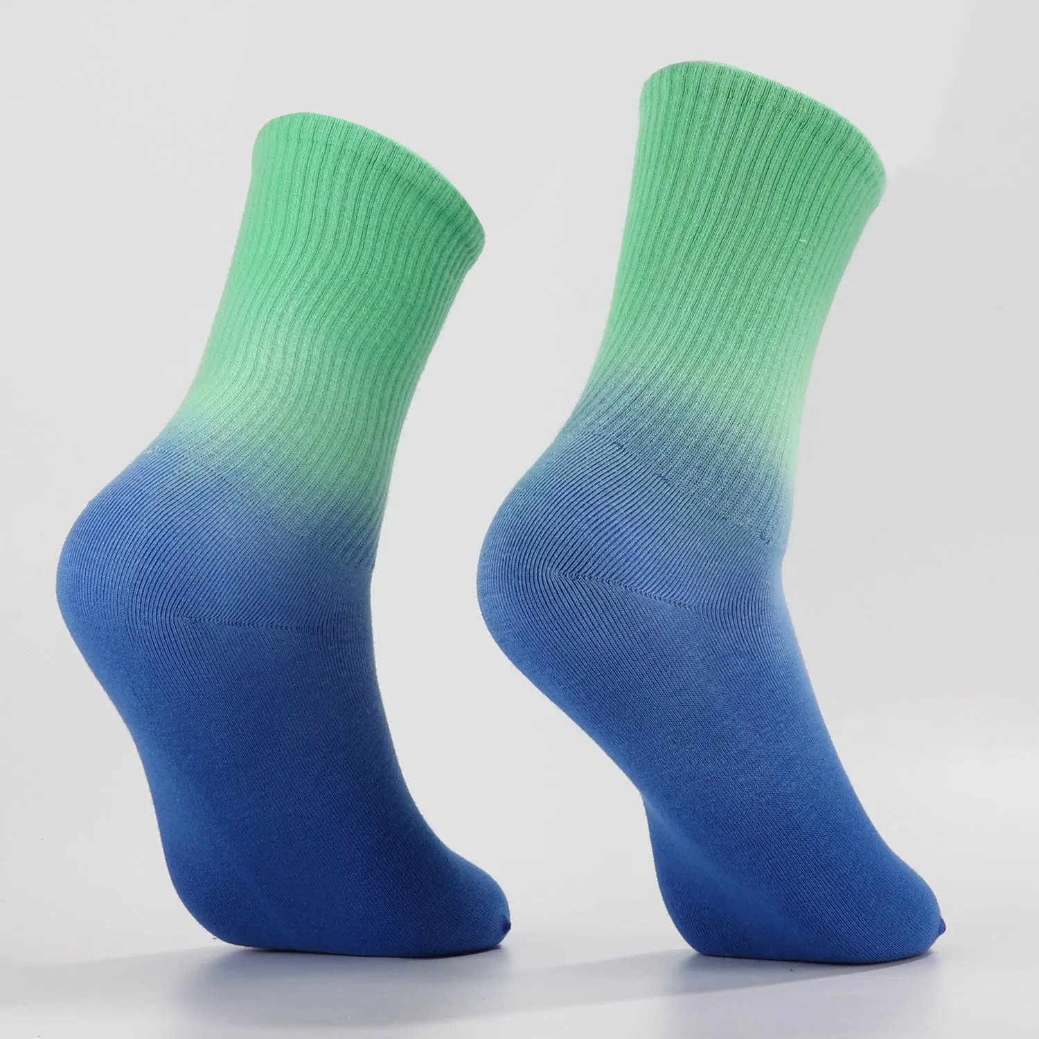 Green To Blue Socks