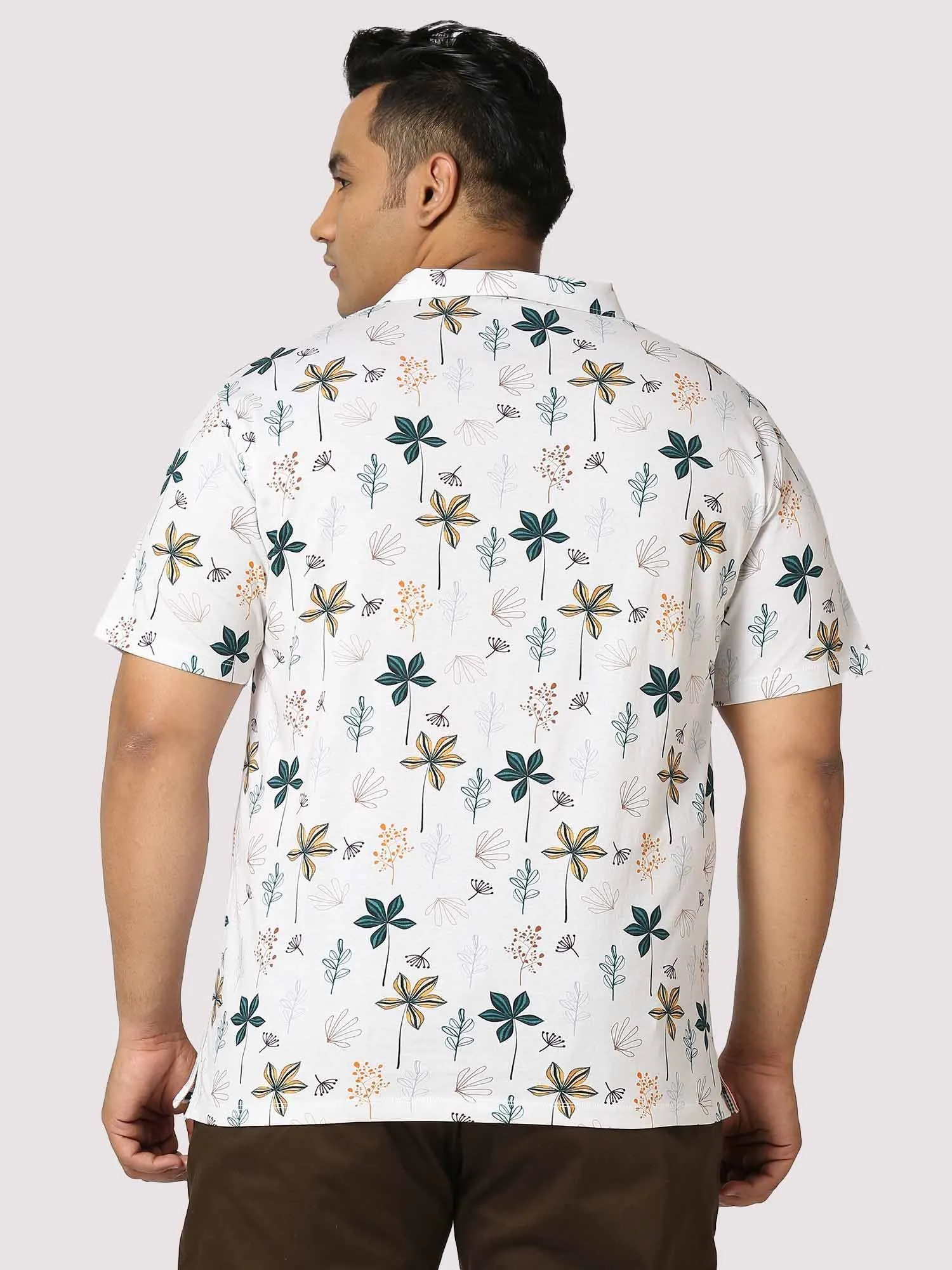 Guniaa Pal Digital Printed Half-Sleeves Shirt Men's Plus Size