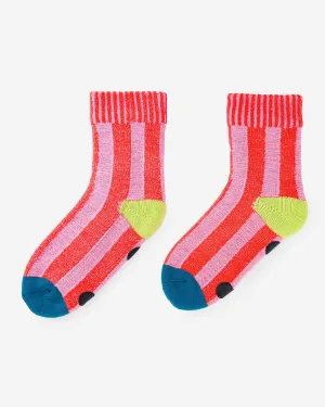 Gym House Socks - Pink   Cobalt