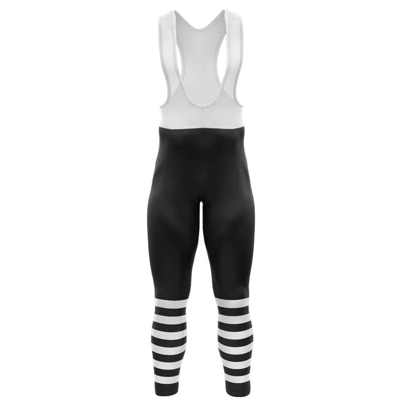 Half Stripes Bib Pants (BLACK)