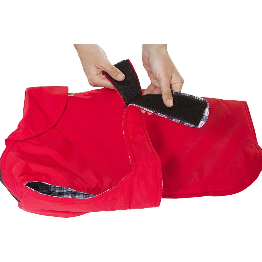 Hamish McBeth All Weather Waterproof Dog Coat - Red