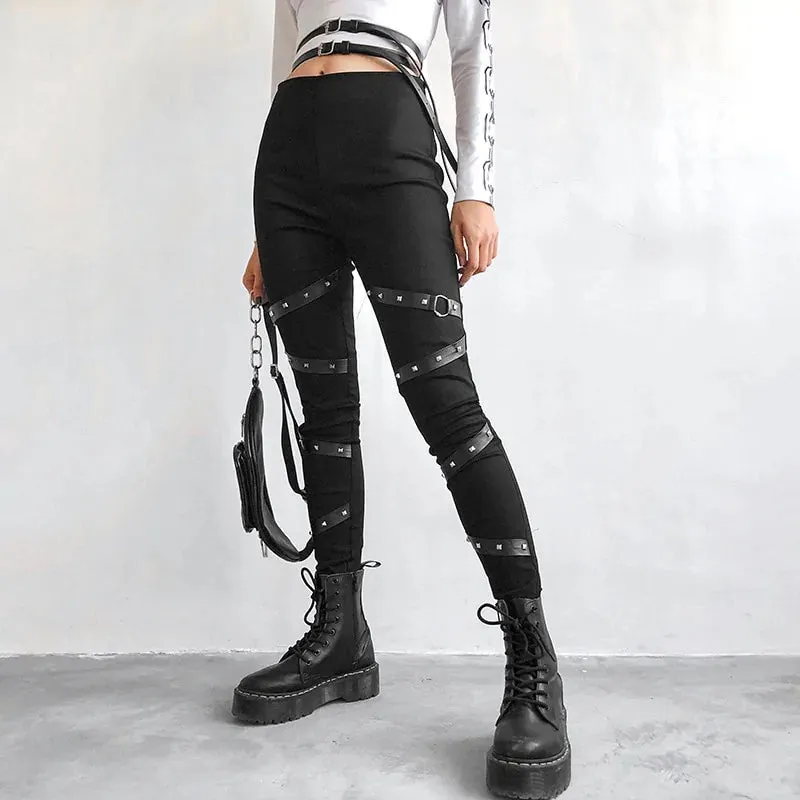 High Waist Skinny Street Wear Pants