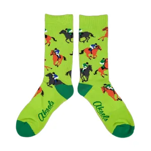 Horse Racing Men's & Women's Crew Socks