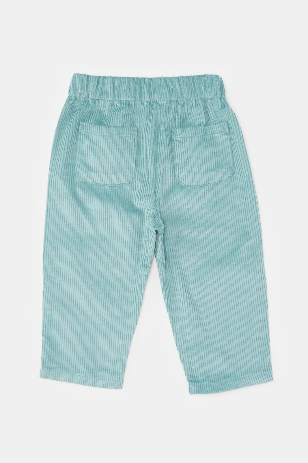 Infant Girls Mint Corduroy Trousers