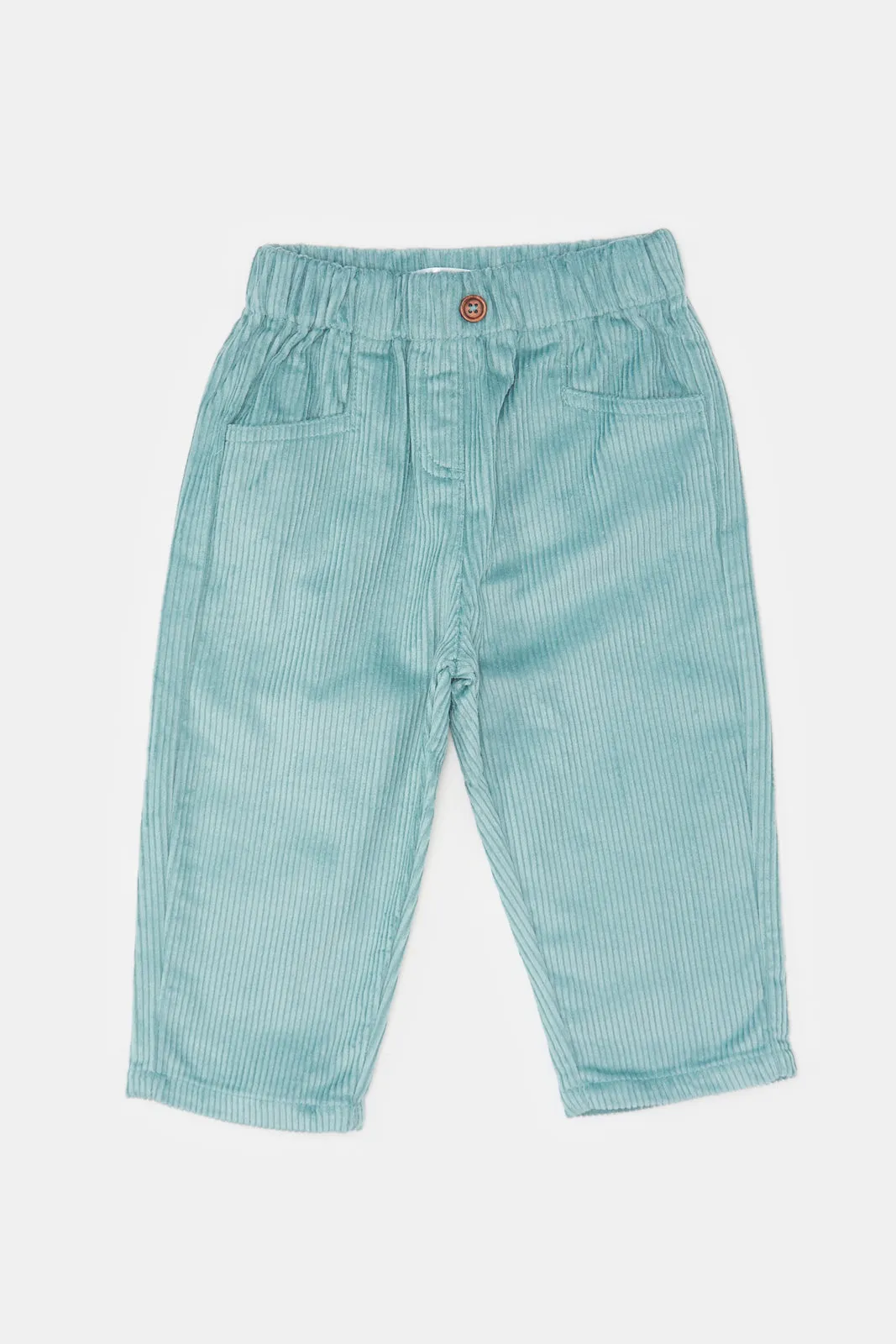 Infant Girls Mint Corduroy Trousers