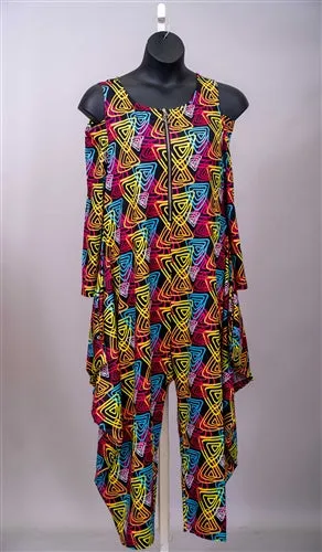 Kara Chic CHH24003 Authentic Print Jumpsuit