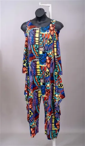 Kara Chic CHH24005 Authentic Print Jumpsuit