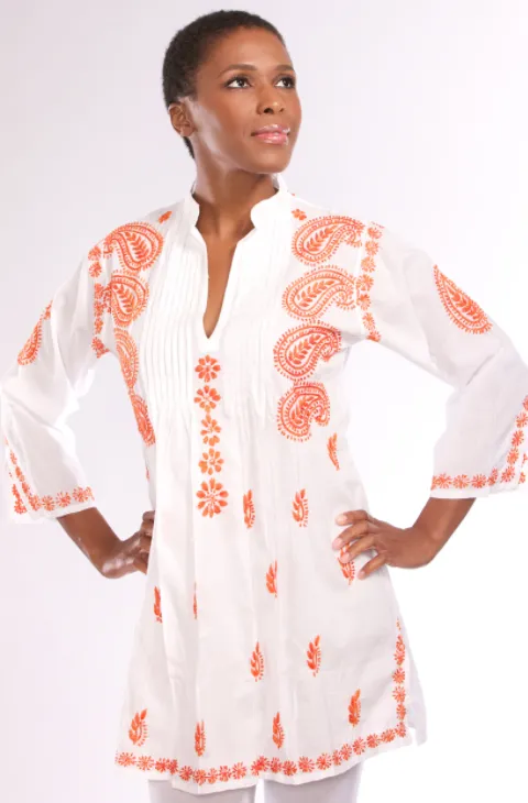 Karishma Embroidered Tunic Top