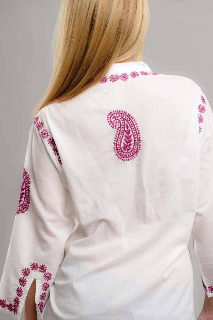 Karishma Embroidered Tunic Top