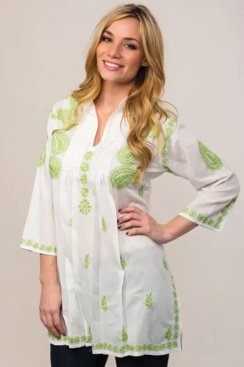 Karishma Embroidered Tunic Top