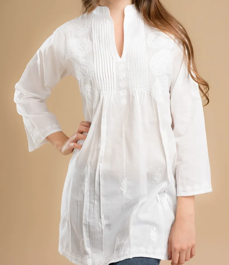 Karishma Embroidered Tunic Top