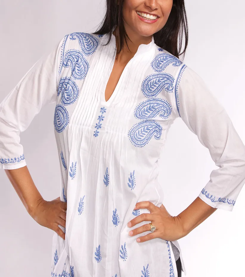 Karishma Embroidered Tunic Top