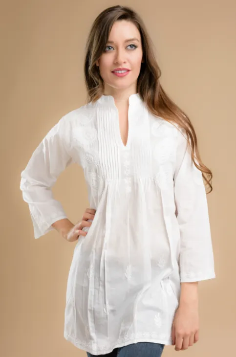 Karishma Embroidered Tunic Top