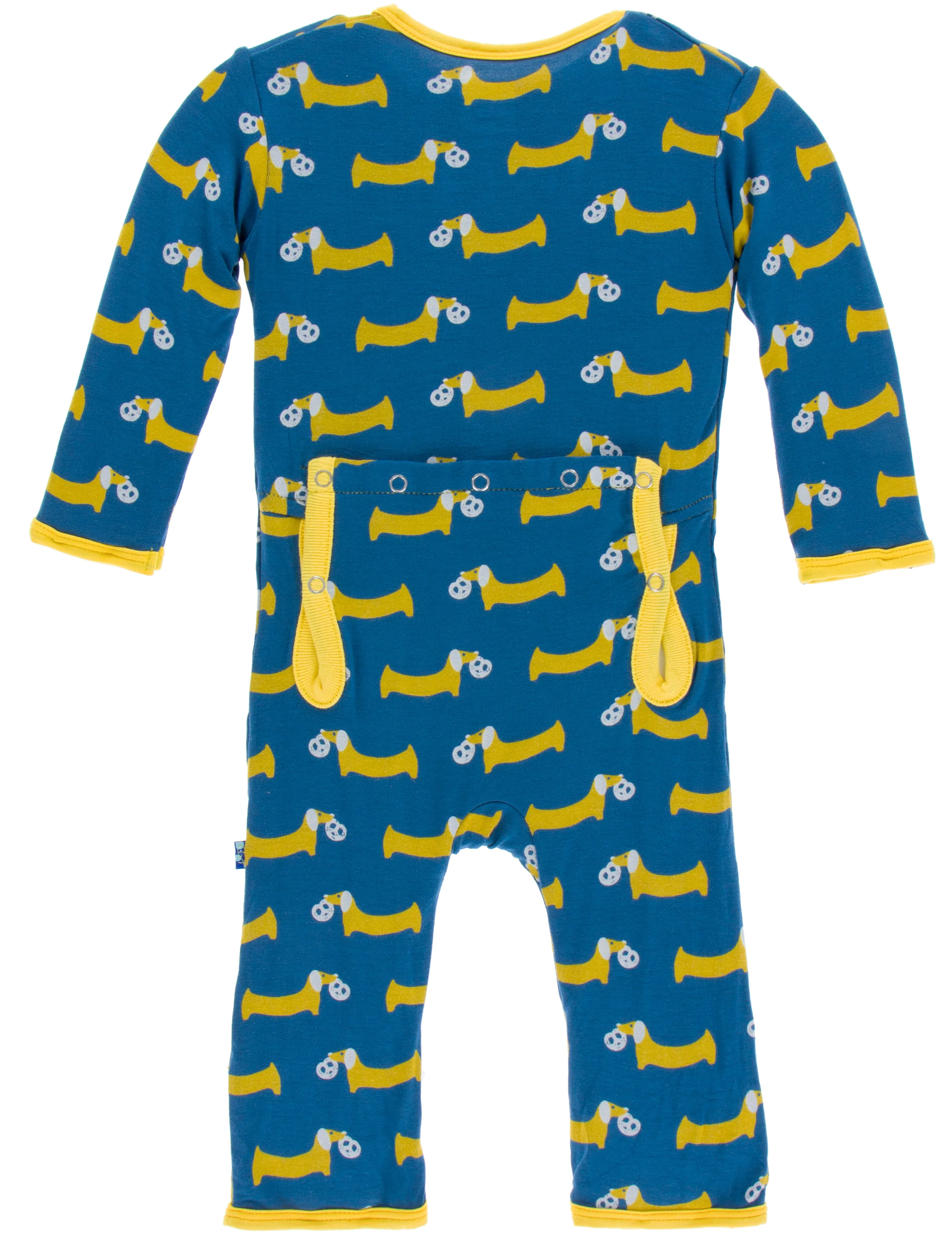 KicKee Pants Twilight Pretzel Pup Coverall with Zipper