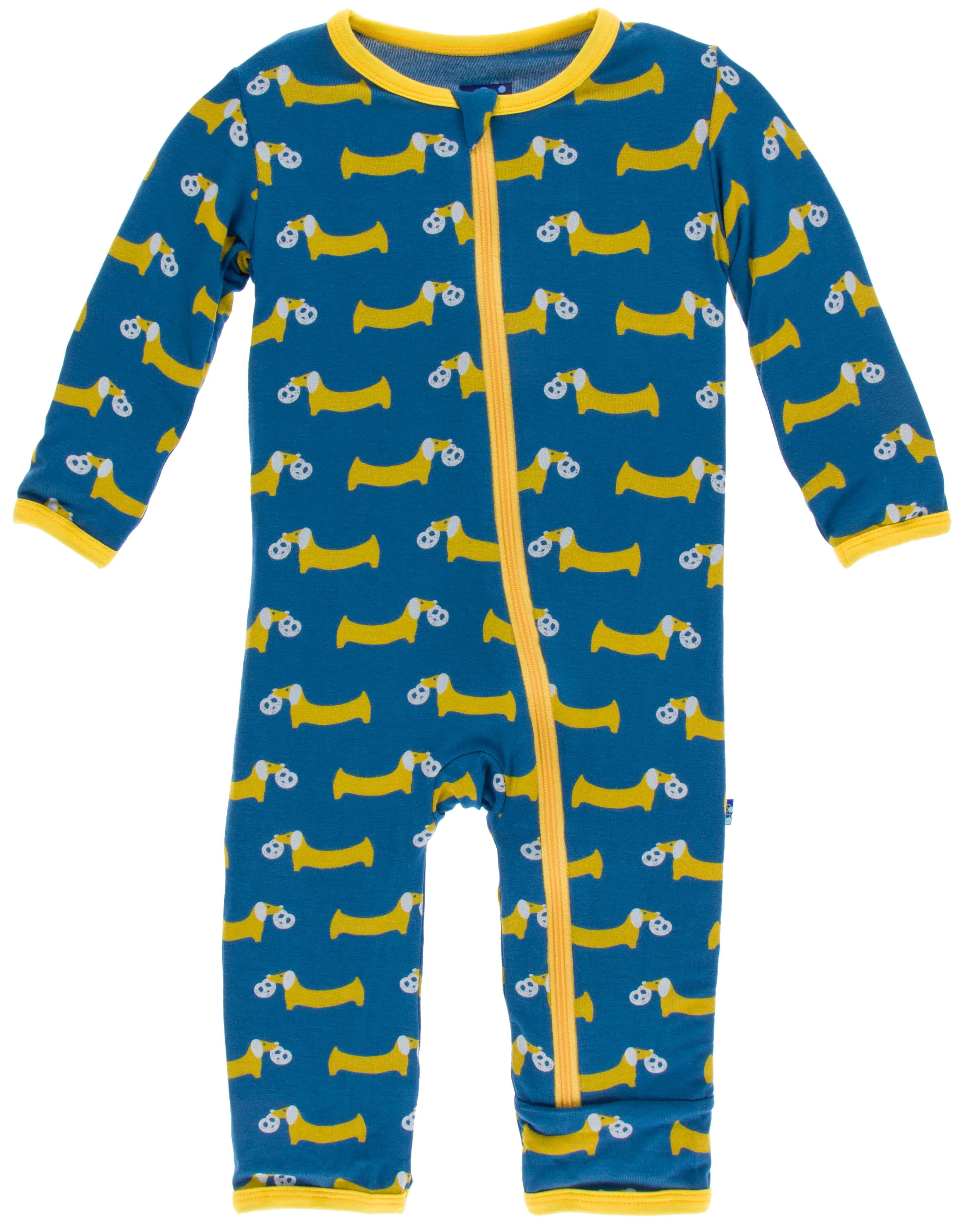 KicKee Pants Twilight Pretzel Pup Coverall with Zipper