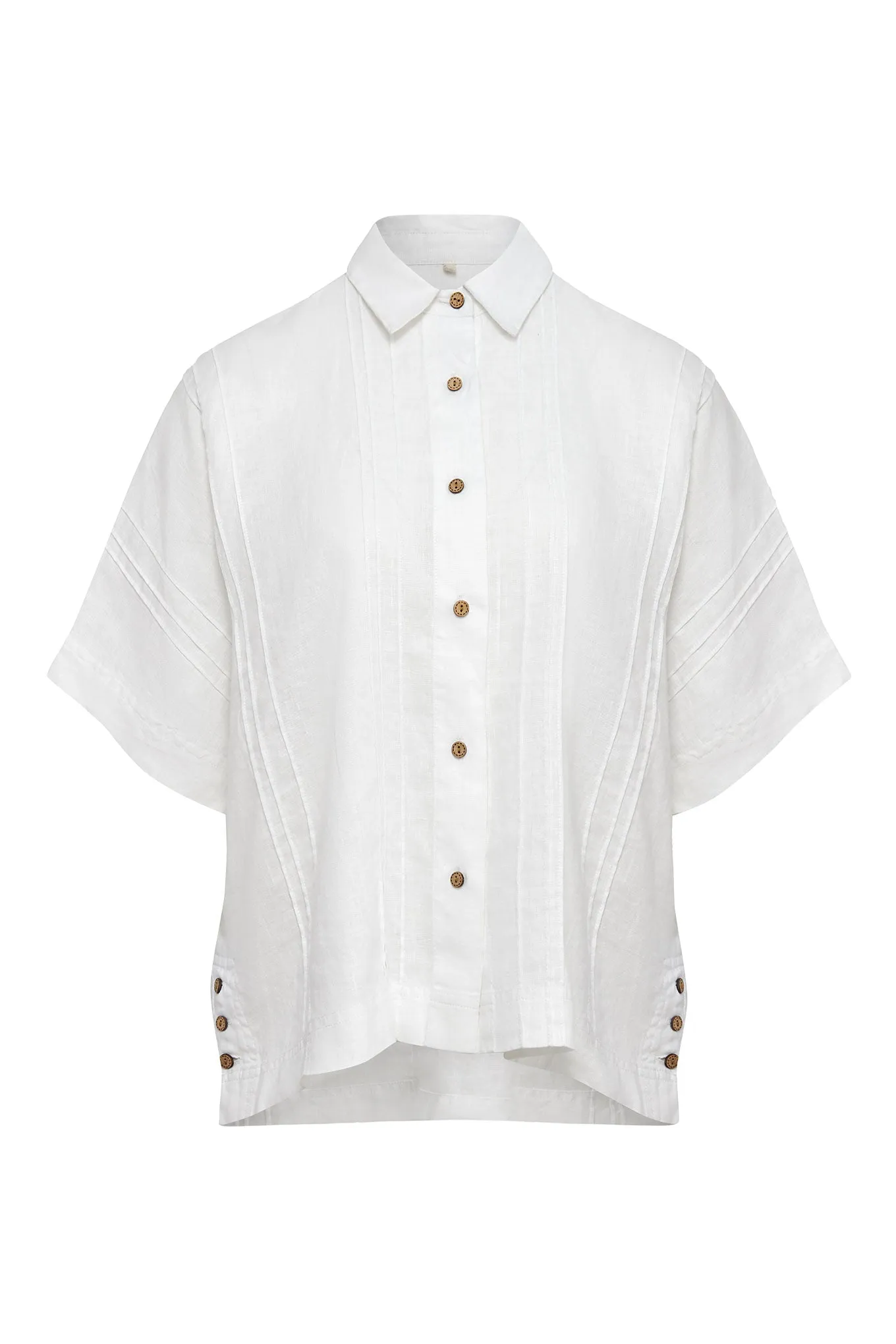 Kimono Linen Shirt White