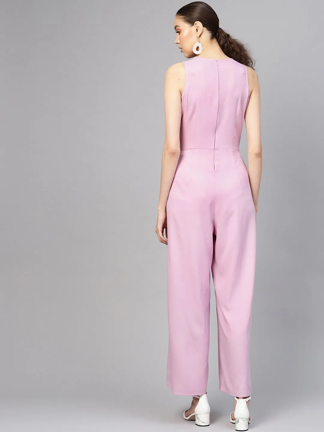 Lavender Wrap Leg Jumpsuit