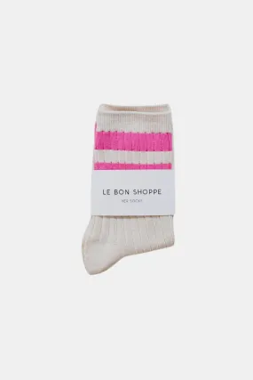 LE BON SHOPPE HER VARSITY SOCKS TAFFY