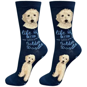 Life Is Better With A Goldendoodle Dog Socks