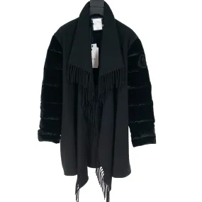 Mantella Fringed Quilted Velvet Coat