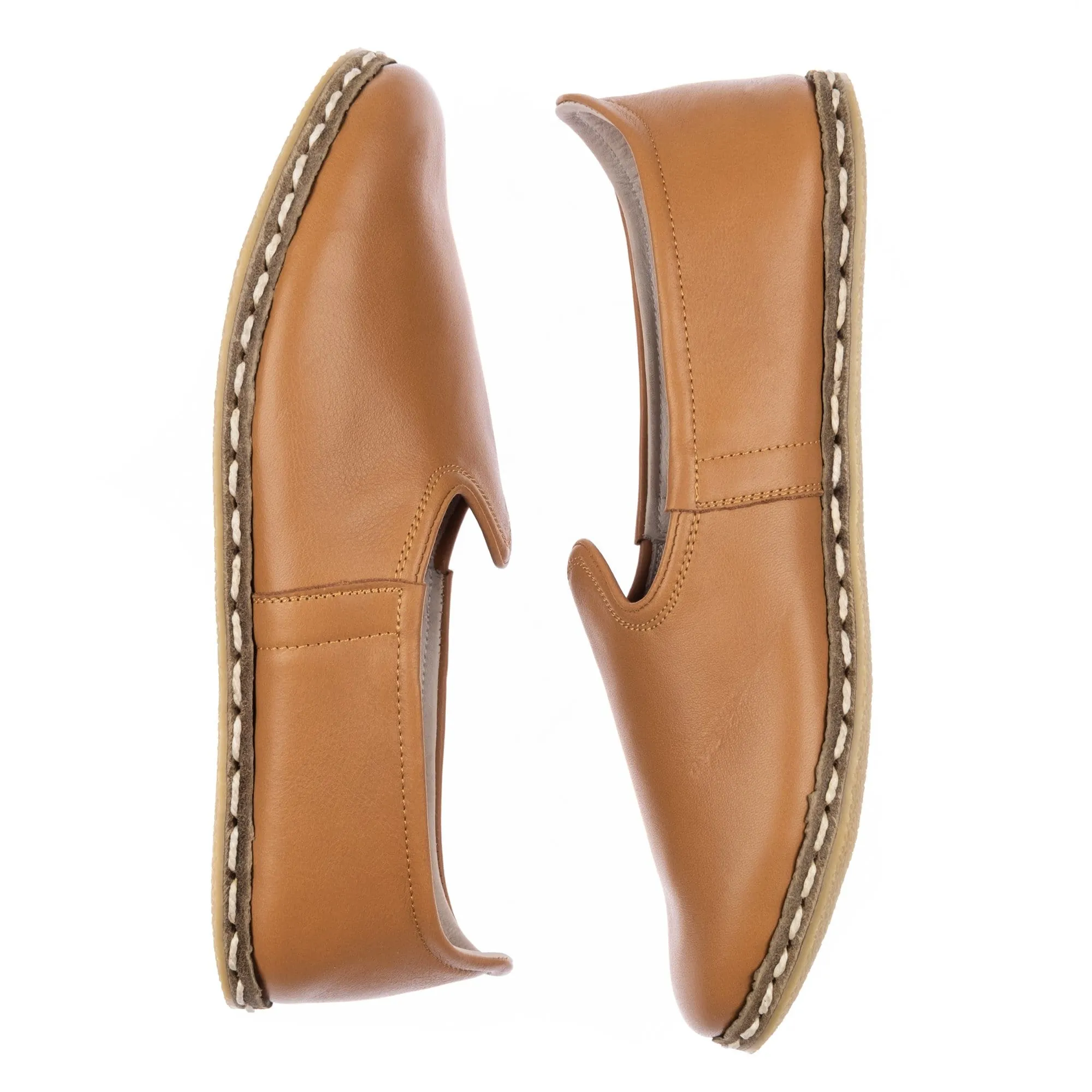 Men's Coconut Brown Slip On Shoes