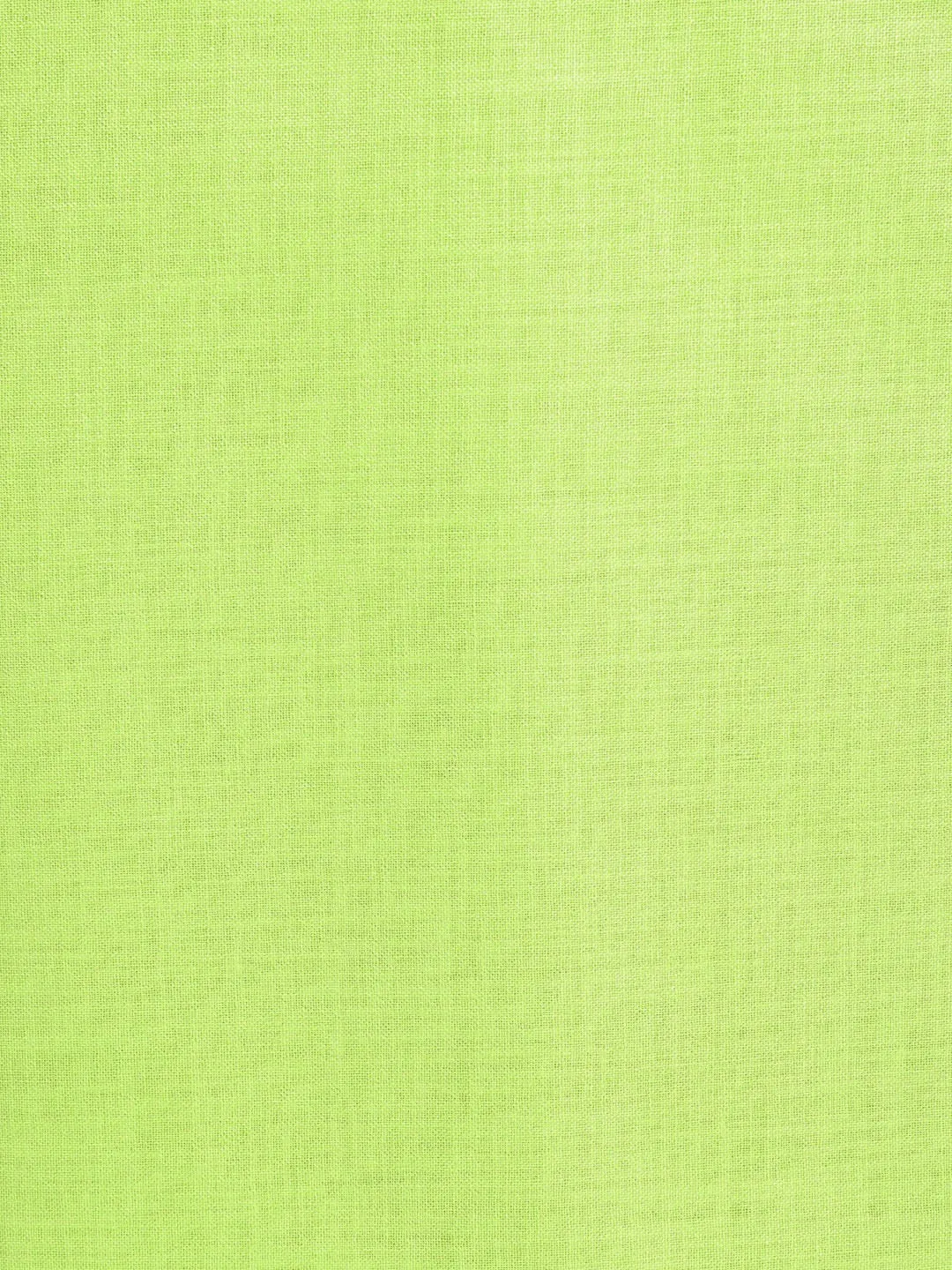 Men's Cotton Unstitched Shirt Fabric Pear Green 2 Metres - Sojanya