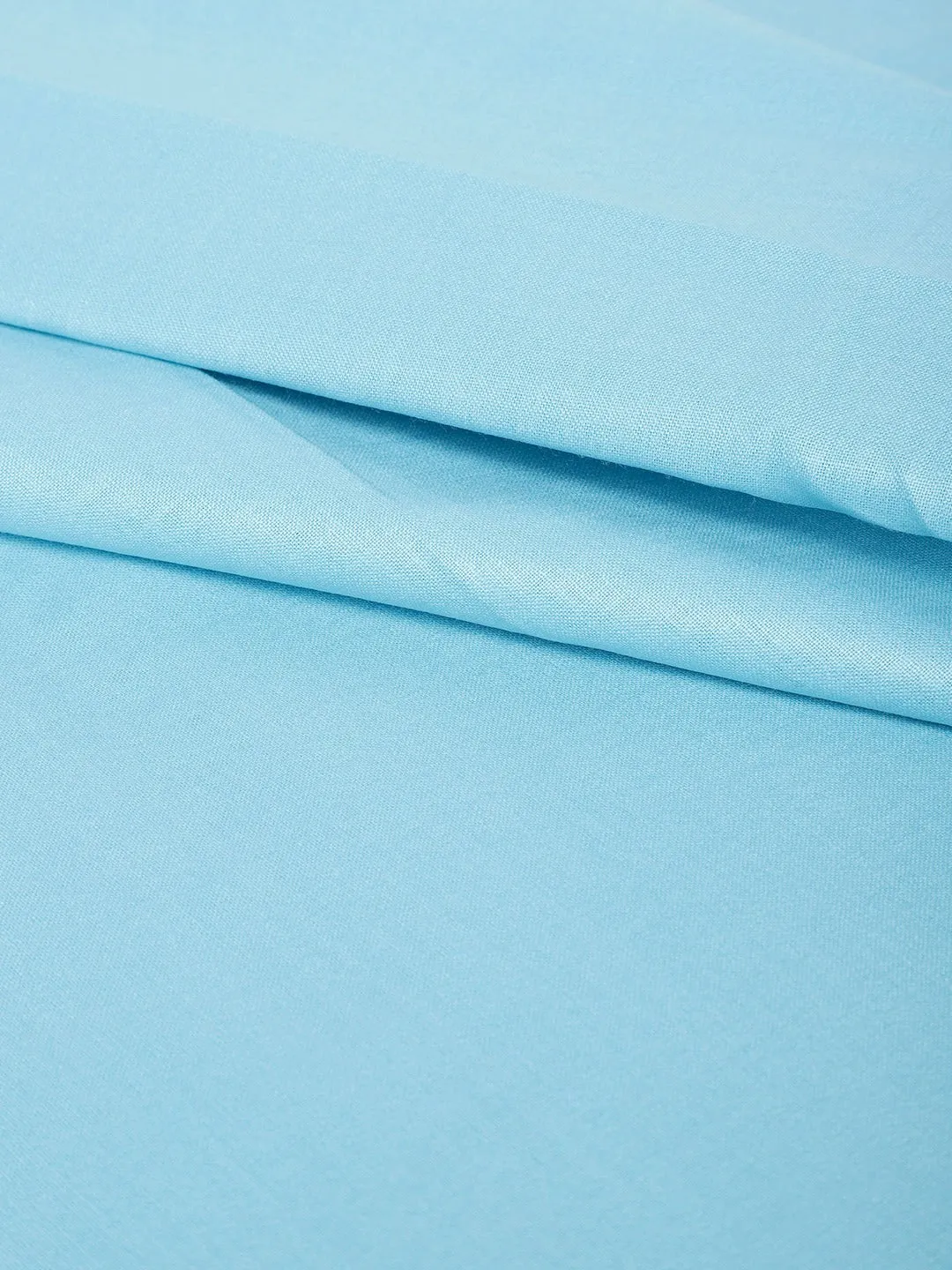 Men's Cotton Unstitched Shirt Fabric Sky Blue 2 Metres - Sojanya