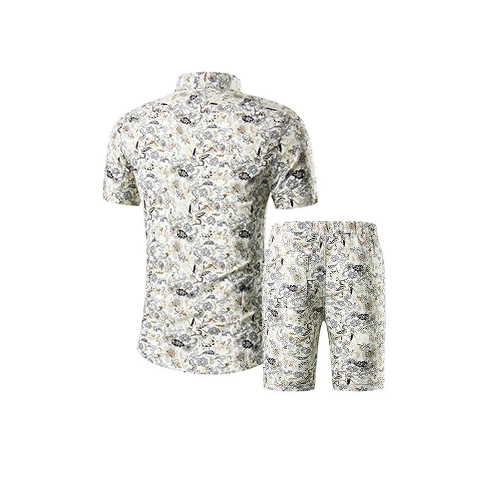 Men's Floral 2 Piece Casual Tracksuit