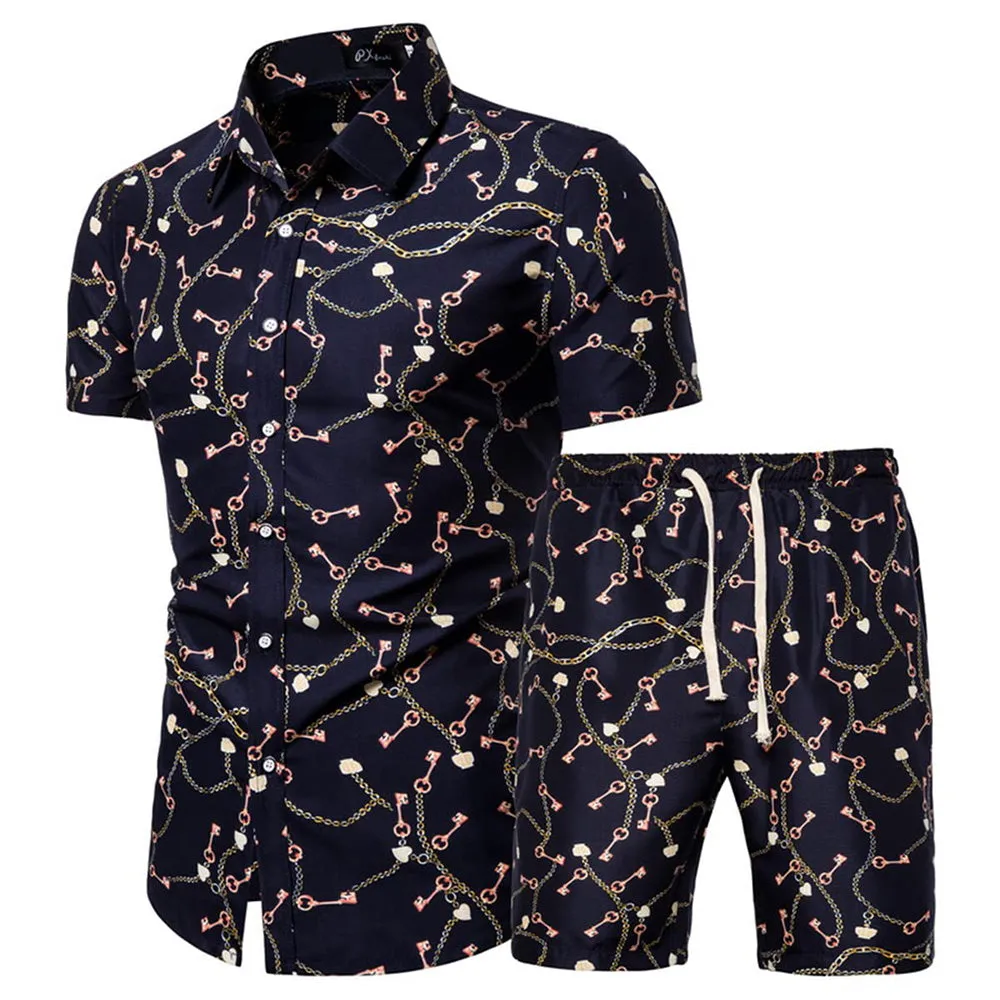 Men's Floral 2 Piece Casual Tracksuit