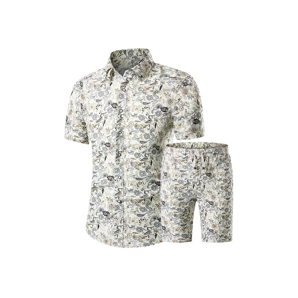 Men's Floral 2 Piece Casual Tracksuit