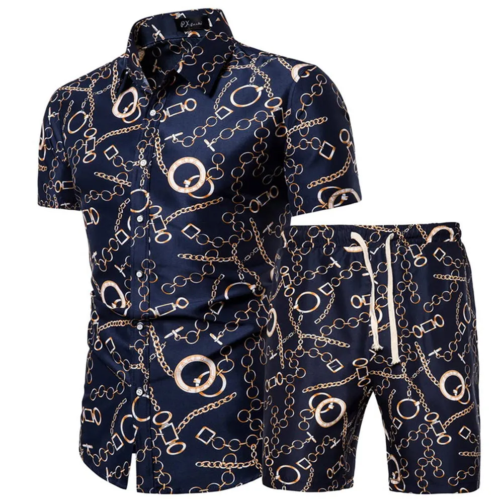 Men's Floral 2 Piece Casual Tracksuit