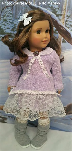 Mori Girl Winter Outfit 18 Inch Doll Sewing Pattern