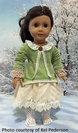 Mori Girl Winter Outfit 18 Inch Doll Sewing Pattern