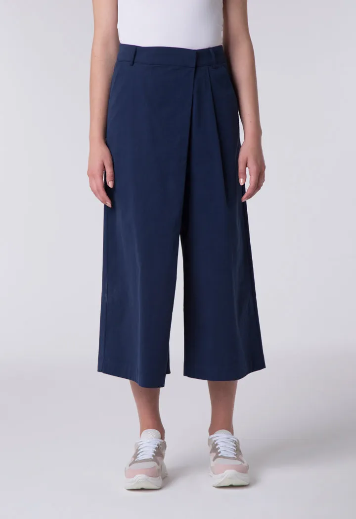 Navy Overlay Culottes