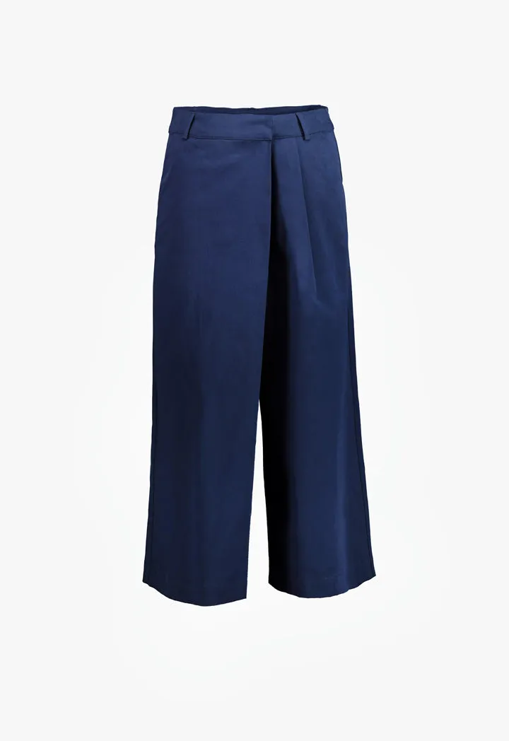 Navy Overlay Culottes