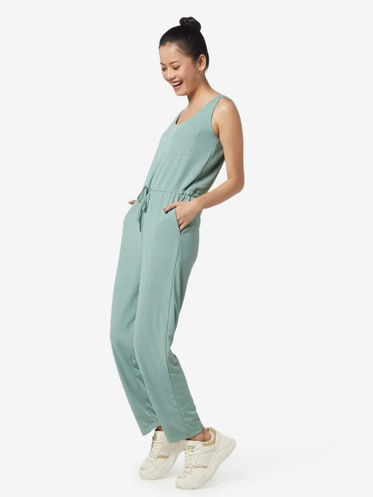 Nuon Mint Textured Jumpsuit