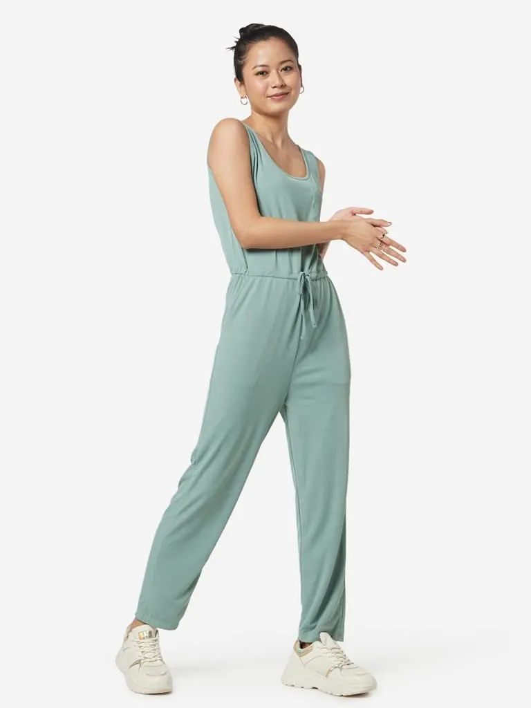 Nuon Mint Textured Jumpsuit