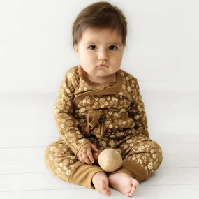 Organic Baby Onesie & Pants Outfit - Wildflower