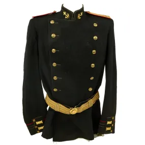 Original Soviet Russian WWII Era M-1943 Senior Lieutenant Victory Parade Uniform Tunic with Dress Belt