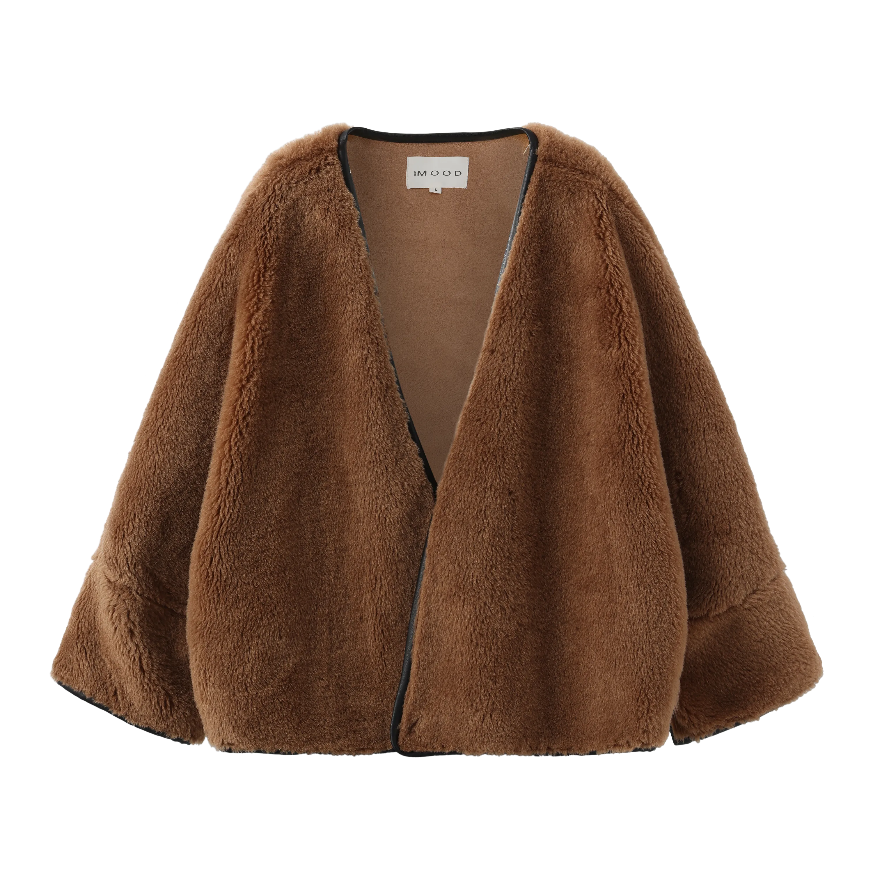 Oversized Teddy Cape Jacket