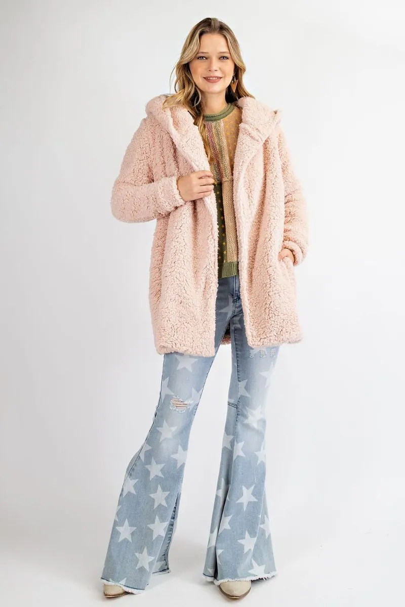 Oversized Willow Soft Faux-Fur Hoody Jacket Coat