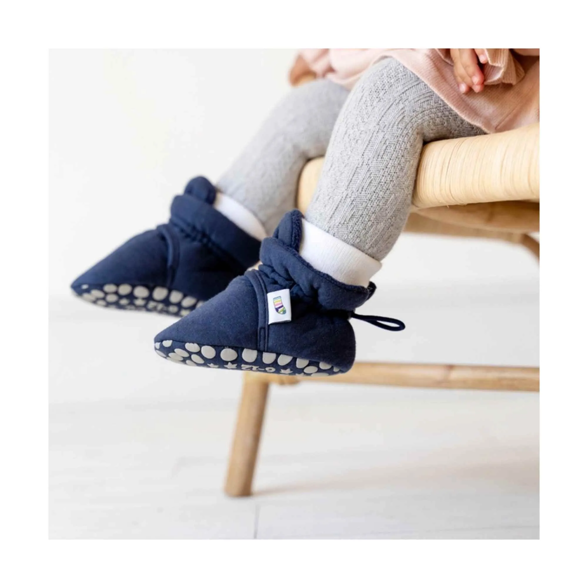 Perfect Pram Slippers in Navy