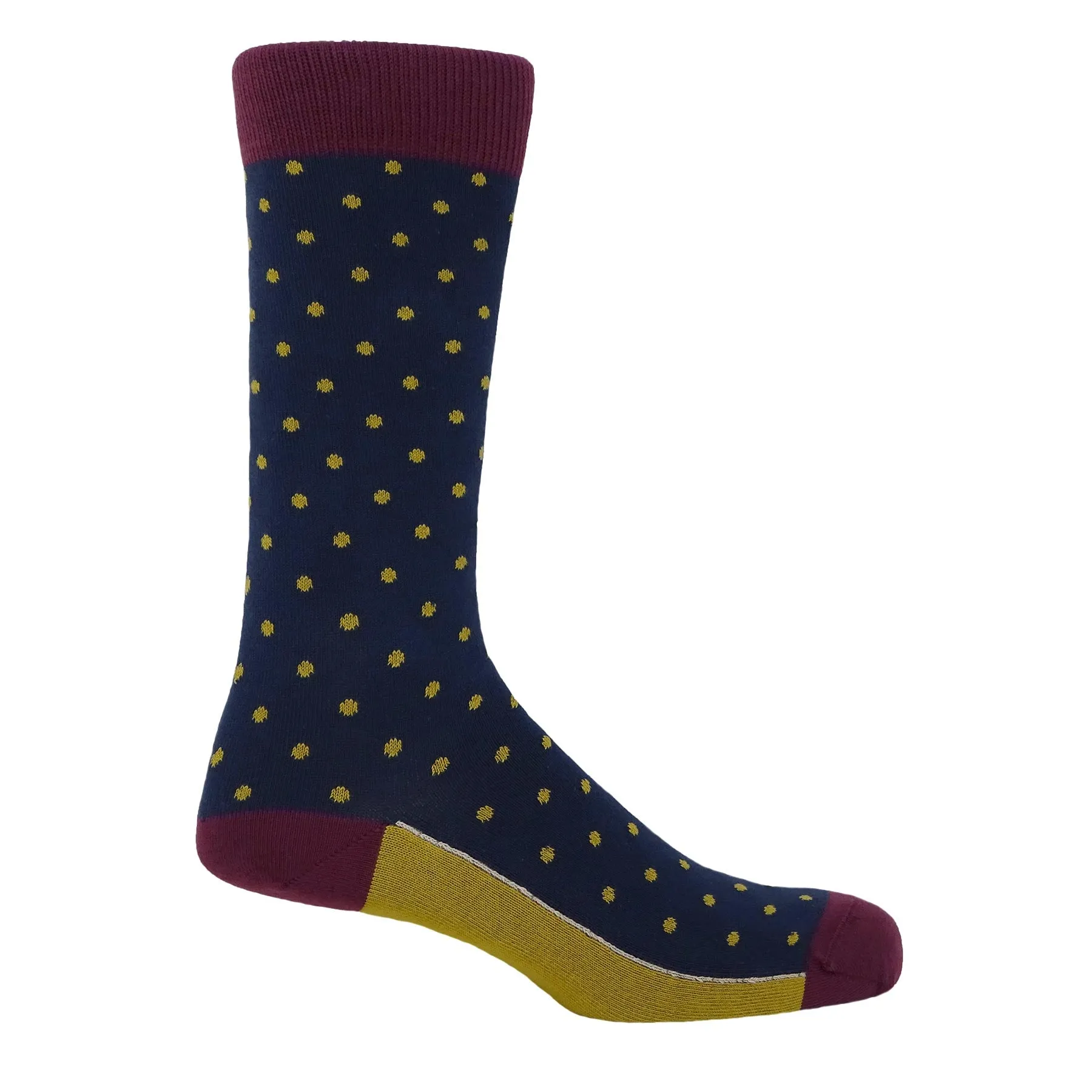 Pin Polka Luxury Men's Cotton Socks