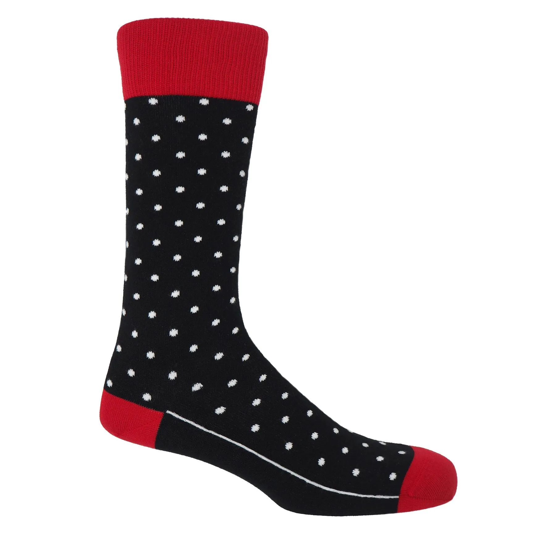 Pin Polka Luxury Men's Cotton Socks