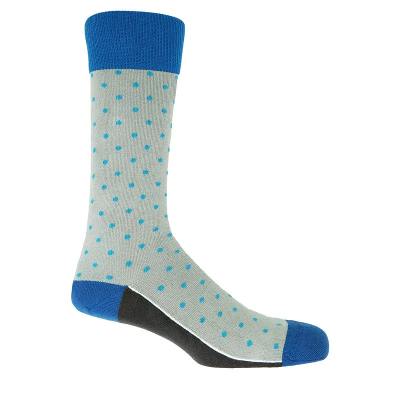 Pin Polka Luxury Men's Cotton Socks