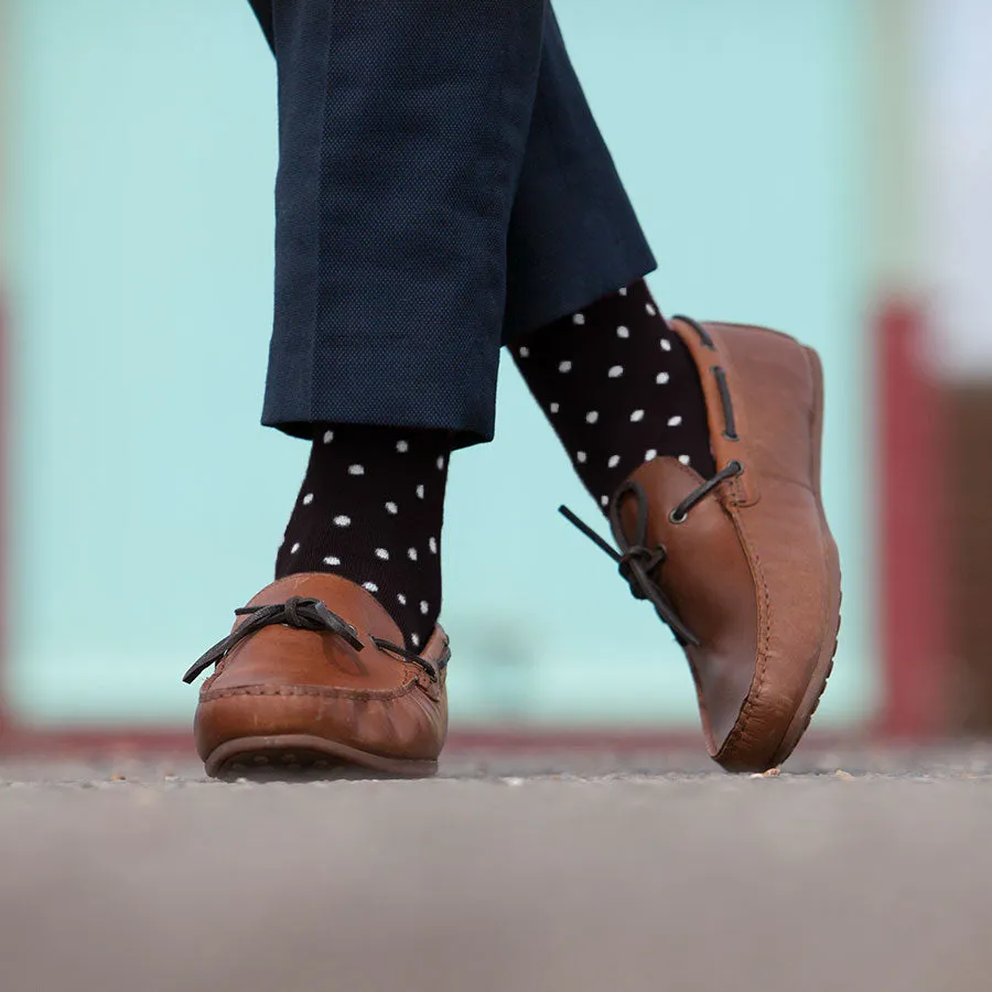 Pin Polka Luxury Men's Cotton Socks