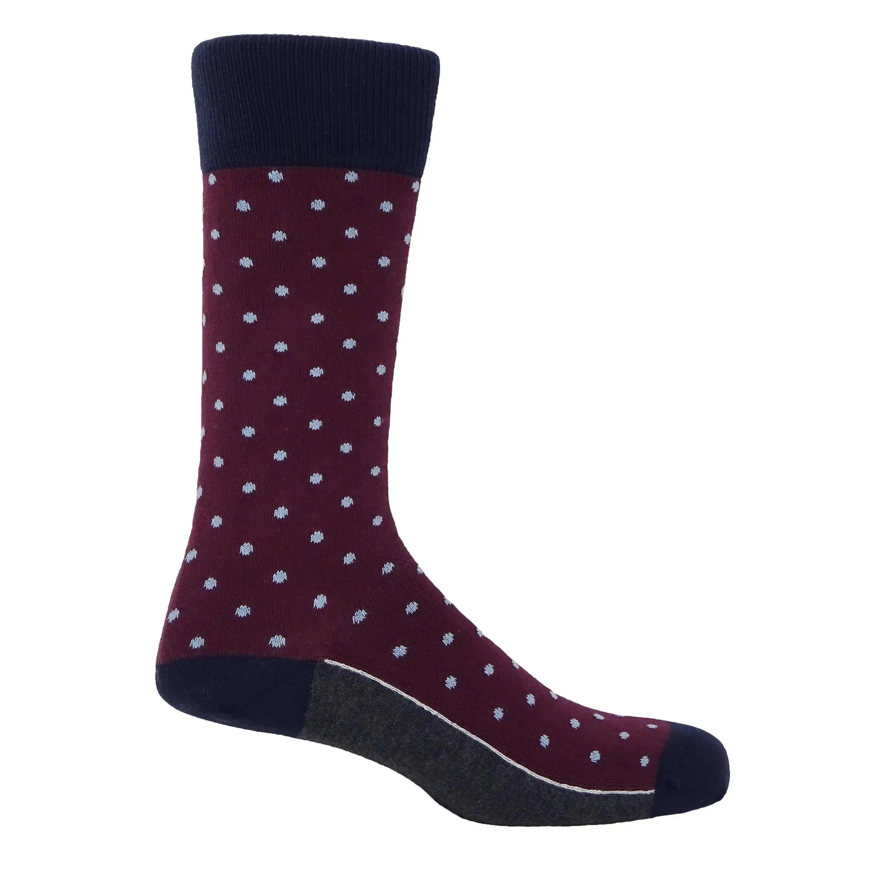 Pin Polka Luxury Men's Cotton Socks