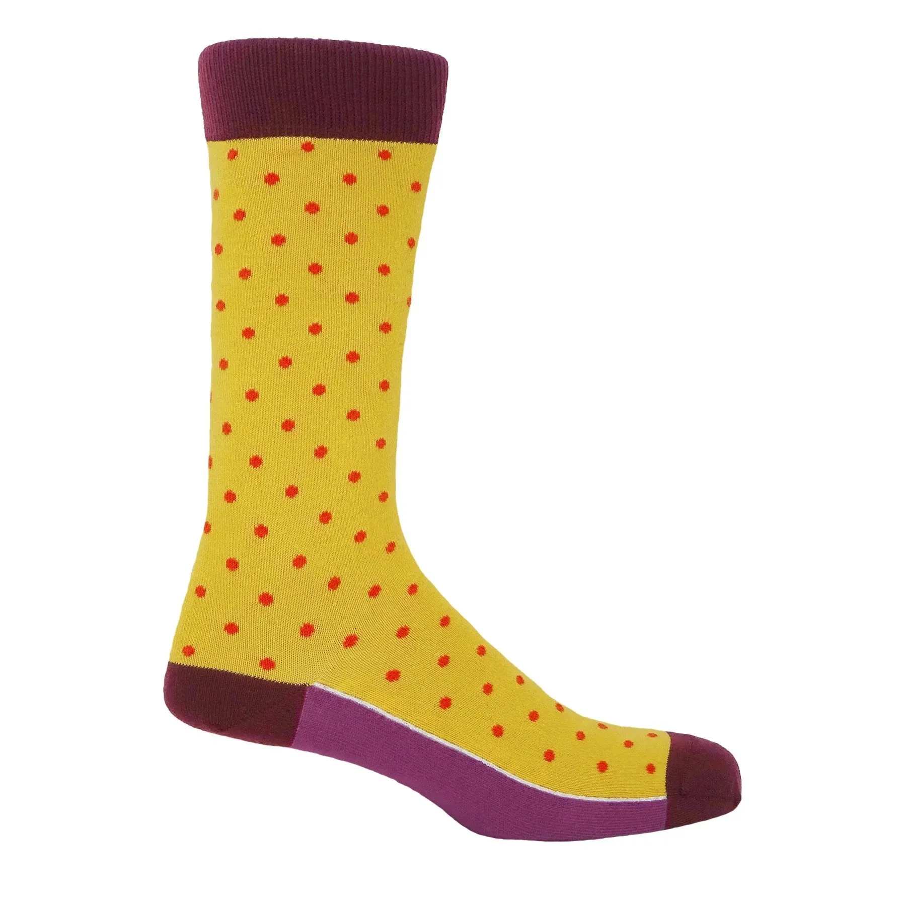 Pin Polka Luxury Men's Cotton Socks