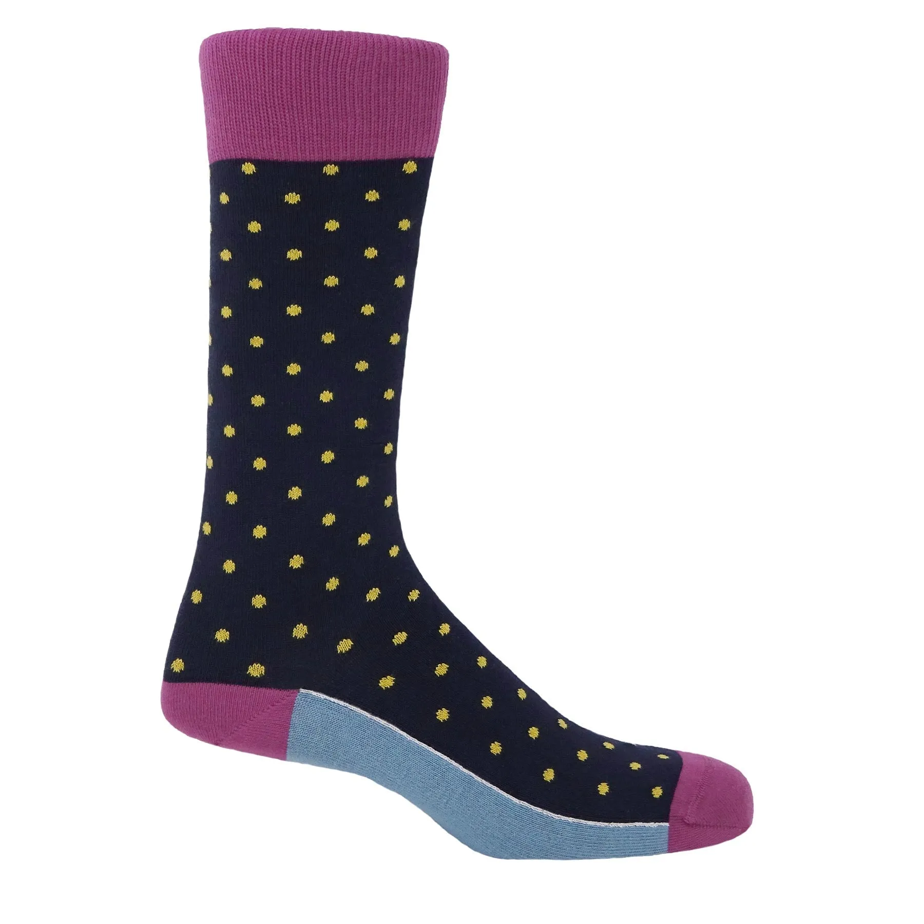 Pin Polka Luxury Men's Cotton Socks